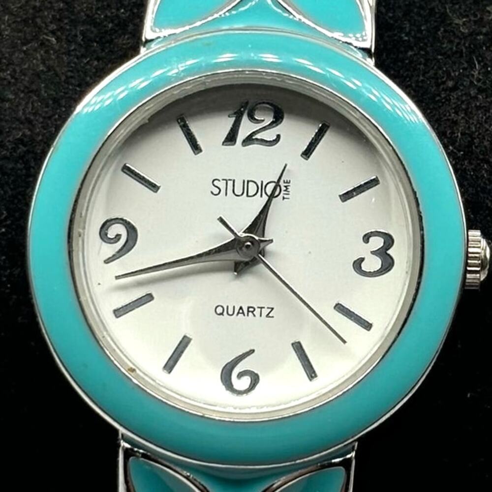 Turquoise Studio Time Cuff Watch - Picture 3 of 3